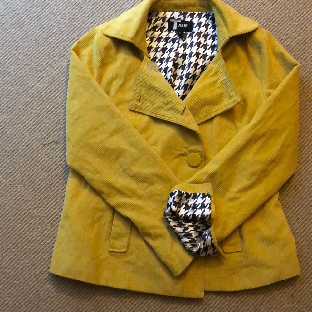 Women’s corduroy jacket Yellow,,XL